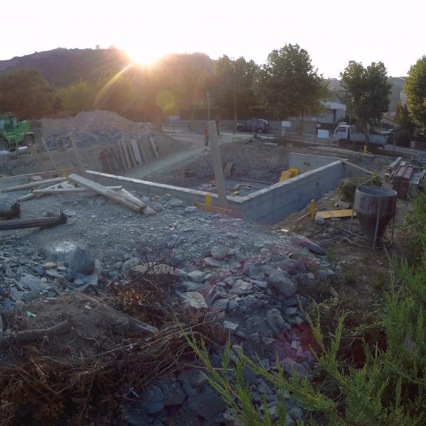Construcció del pàrquing